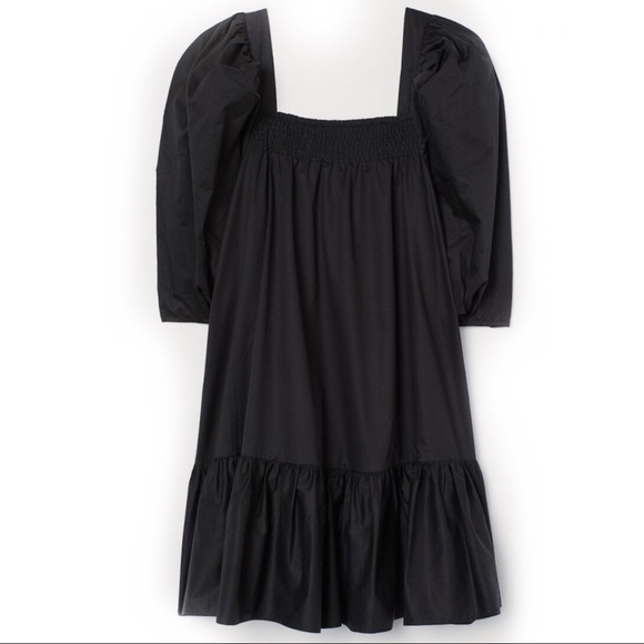 H&M | Puff Sleeve Black Mini Dress NWT - Picture 12 of 14